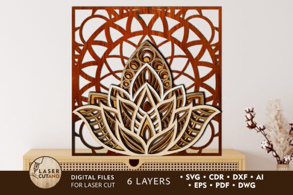 3D Layered Mandala Lotus: A Creative Design for Your Ideas