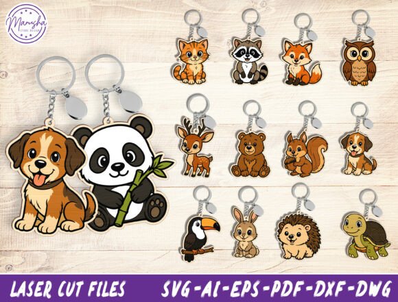 Adorable Animal Designs for Handmade Keychains