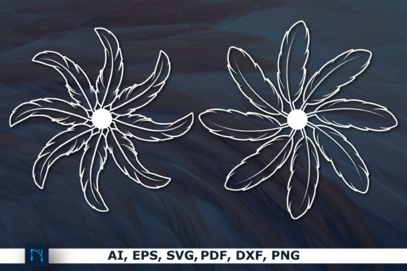 Elegant Feathers Wreath SVG Bundle for Creative Projects