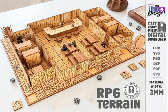 Elevate Your Tabletop Adventures with Laser-Cut Terrain