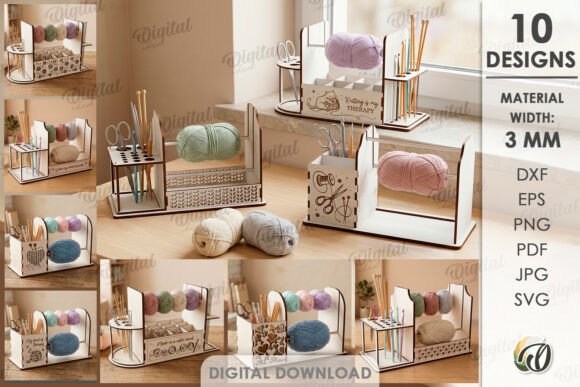 Laser Cut Yarn Holders for Creative Crochet Projects