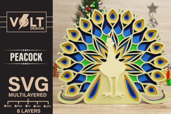 Peacock 3D SVG Multilayered Cut Files: A Guide
