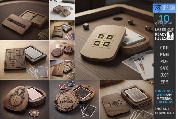 Playing Card Box Laser Cut Bundle | CNC