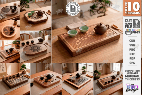 Transform Your Space with a Gongfu Tea Tray Laser Cut Bundle