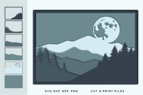 Wall Art 3D, Scandinavian Style, Layer